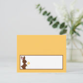 書き込み可能な座席表フォレストフレンズBunny ポストカード (スタンド正面)