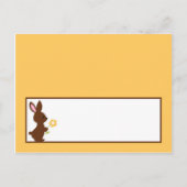 書き込み可能な座席表フォレストフレンズBunny ポストカード (正面)