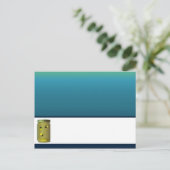 書き込み可能な座席表ホタルとメイソンジャースサンセ ポストカード (スタンド正面)