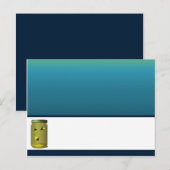 書き込み可能な座席表ホタルとメイソンジャースサンセ ポストカード (正面/裏面)