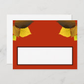 書き込み可能な座席表葉葉の ポストカード (正面/裏面)