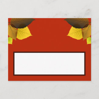 書き込み可能な座席表葉葉の ポストカード