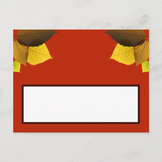 書き込み可能な座席表葉葉の ポストカード (正面)