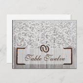 書き込み可能な座席表馬靴オンウッドレース ポストカード (正面/裏面)