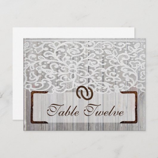 書き込み可能な座席表馬靴オンウッドレース ポストカード (正面/裏面)