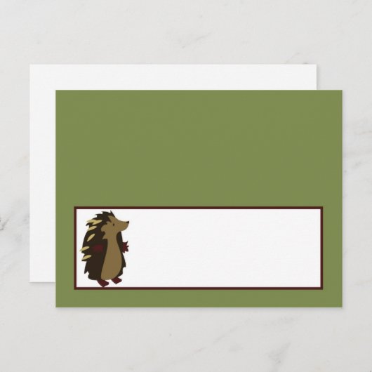 書き込み可能な座席表魅惑された中空森の木材 ポストカード (正面/裏面)