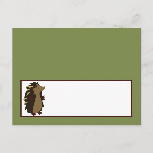 書き込み可能な座席表魅惑された中空森の木材 ポストカード (正面)