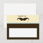 書き込み可能な座席表I mustache you a questionおもしろい ポストカード (正面/裏面)