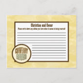 書き込み可能アドバイスカードカウボーイロデオステアスカルタン アドバイスカード (正面)