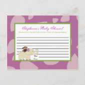 書き込み可能アドバイスカードジャカナ紫色の動物 アドバイスカード (正面)