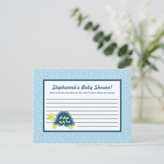 書き込み可能アドバイスカードタートルリーフ海ウミガメ アドバイスカード (スタンド正面)