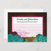 書き込み可能アドバイスカードネオン春フローラフラワーブロウ アドバイスカード (正面/裏面)