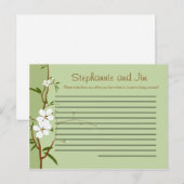 書き込み可能アドバイスカードハナミズキ花 アドバイスカード (正面/裏面)