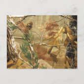 書き込み可能アドバイスカードハンターズカモフラージュ迷彩柄オラン アドバイスカード (裏面)