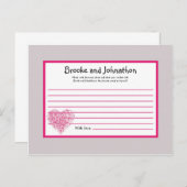 書き込み可能アドバイスカードピンクフローラ花びら花 アドバイスカード (正面/裏面)