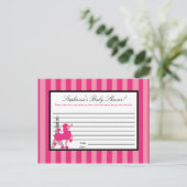 書き込み可能アドバイスカードピンクプードルパリエッフェル アドバイスカード (スタンド正面)