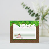 書き込み可能アドバイスカードモンキースイングジャングルサファリ動物園 アドバイスカード (スタンド正面)