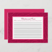 書き込み可能アドバイスカードラズベリーピンクループ/渦巻き旋回B アドバイスカード (正面/裏面)