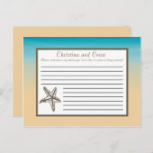 書き込み可能アドバイスカード海ビーチショアSeashells S アドバイスカード (正面/裏面)