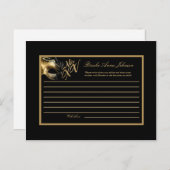 書き込み可能アドバイスカードMIS XV金ゴールドブラック アドバイスカード (正面/裏面)