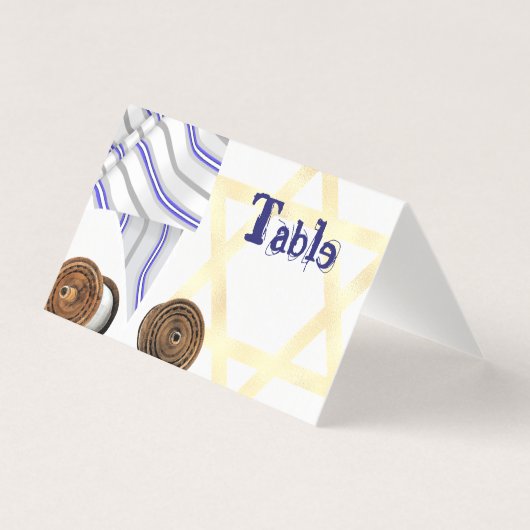 書き込み可能バルミツワー表番号カード (正面)