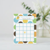 書き込み可能ビンゴカードジャングルキングライオンサファリ動物園 インビテーションポストカード (スタンド正面)