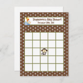 書き込み可能ビンゴカードジャングル遊 インビテーションポストカード (正面/裏面)