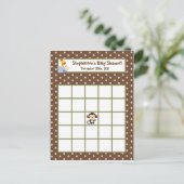 書き込み可能ビンゴカードジャングル遊 インビテーションポストカード (スタンド正面)