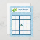 書き込み可能ビンゴカードタートルリーフ海ウミガメ インビテーションポストカード (正面/裏面)