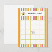 書き込み可能ビンゴカードトロピカルパンチ インビテーションポストカード (正面/裏面)