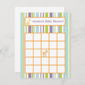 書き込み可能ビンゴカード毛皮のウッドランド動物 インビテーションポストカード (正面/裏面)