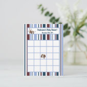 書き込み可能ビンゴカードLilリーグ子犬 インビテーションポストカード (スタンド正面)