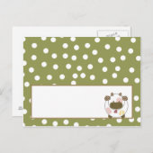 書き込み可能座席表アビーズファームピンクバガーリーーン ポストカード (正面/裏面)