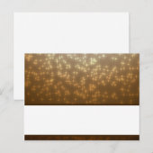 書き込み可能座席表ウィンターブラウン/スター&バブル ポストカード (正面/裏面)