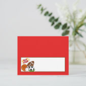 書き込み可能座席表オールスター赤 ポストカード (スタンド正面)