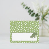 書き込み可能座席表サファリジャングルアリゲーター ポストカード (スタンド正面)