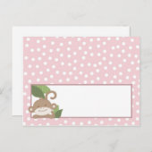 書き込み可能座席表サファリピンクジャングルアリゲーター ポストカード (正面/裏面)