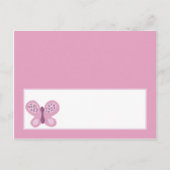 書き込み可能座席表シュガープラムバタフライ ポストカード (正面)