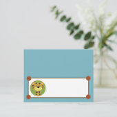 書き込み可能座席表ジャングルテイルズサファリ ポストカード (スタンド正面)