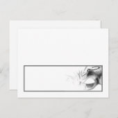 書き込み可能座席表スイート16シルバーホワイトパーティー ポストカード (正面/裏面)