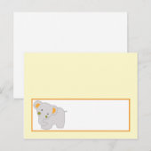 書き込み可能座席表トロピカルパンチエレファントヒッポ ポストカード (正面/裏面)