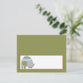 書き込み可能座席表ラグナビーチタートルフロッグポンド ポストカード (スタンド正面)