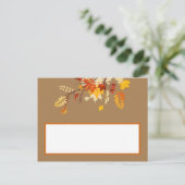 書き込み可能座席表秋ブランチ離れ数 ポストカード (スタンド正面)