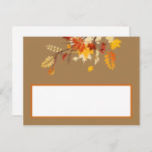 書き込み可能座席表秋ブランチ離れ数 ポストカード (正面/裏面)