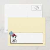 書き込み可能座席表Nojo消防車 ポストカード (正面/裏面)