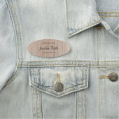 書き込み済みのスクリプトテンプレートウッエレガントドルック 名札 (インサイチュ)