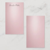 書き込み済みエレガントバラ金ゴールドスクリプトテンプレート ノートカード (正面/裏面)