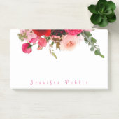 書き込み済みスクリプト名フローラWatercolorバラ ポストイット (オフィス)