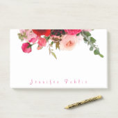 書き込み済みスクリプト名フローラWatercolorバラ ポストイット (デスク)