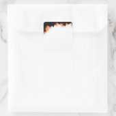 書き込み紙の背景テンプレート領域 スクエアシール (バッグ)